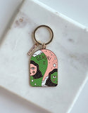 Gemini Zodiac Enamel Keychain - Idlewild Co.
