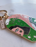 Gemini Zodiac Enamel Keychain - Idlewild Co.