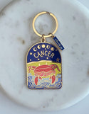 Cancer Zodiac Enamel Keychain - Idlewild Co.