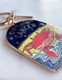 Cancer Zodiac Enamel Keychain - Idlewild Co.