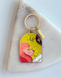 Leo Zodiac Enamel Keychain