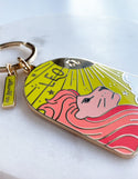 Leo Zodiac Enamel Keychain