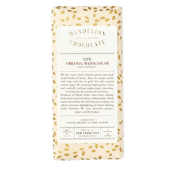 Dandelion Ambanja, Madagascar 70%  56g - Dandelion Chocolate