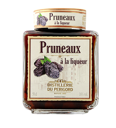 Prunes in Armagnac  square glass jar · 50cl (16.9 fl oz) - Distellerie du Périgord