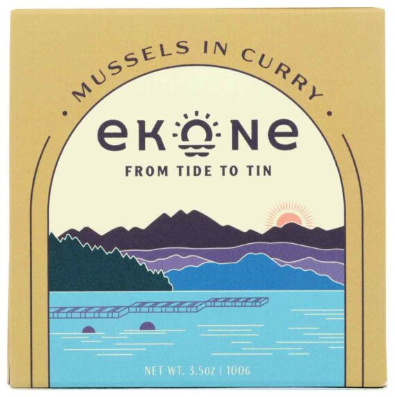 Mussels in Curry, 3.5oz - Ekone Oyster Co.