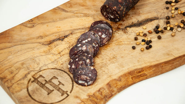 Elk Cacciatorini Salami 5OZ - Fossil Farms