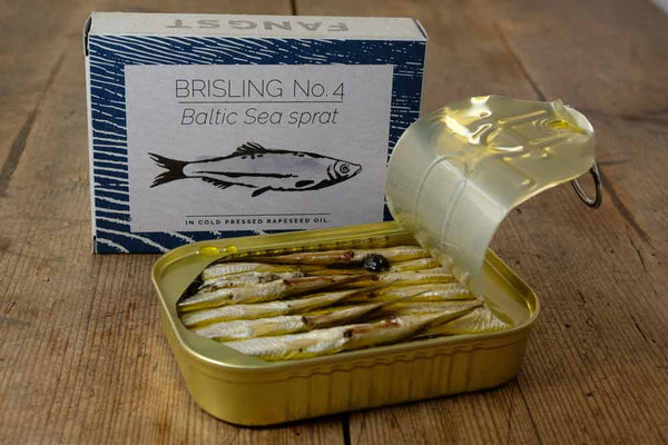 Fangst Brisling No. 4 – Baltic Sea Sprat in Cold Pressed in Rapseed Oil - Fangst Tin Fish