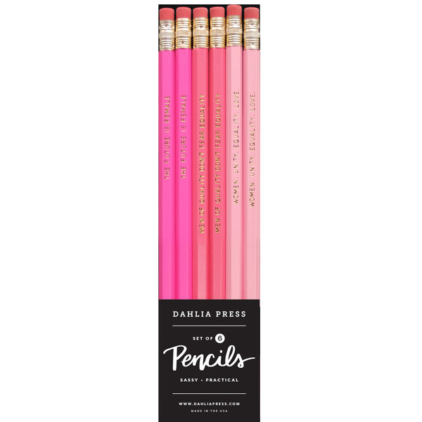 Feminism Pencils - Set of 6 Pencils - Dahlia Press