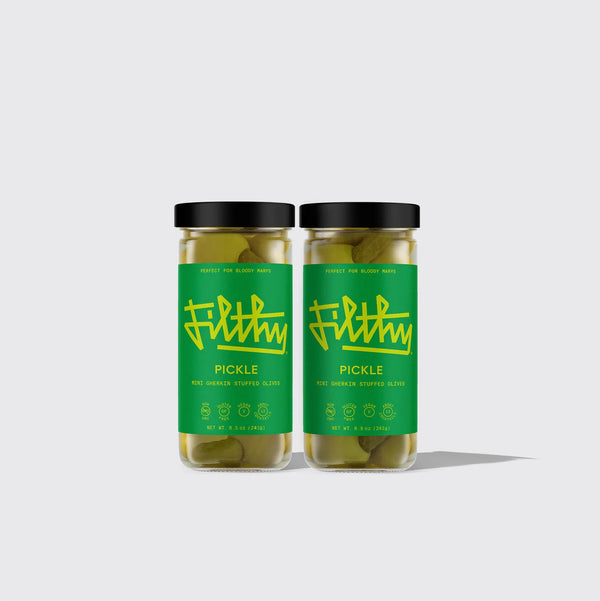 Mini Gherkin Stuffed Olives 8.5 oz - Filthy