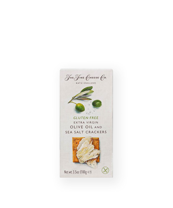Gluten-Free Extra Virgin Olive Oil and Sea Salt Crackers - The Fine Cheese Co.