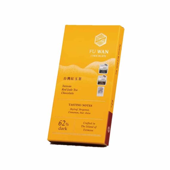 Red Jade Tea Chocolate 62%, 45g - Fu Wan Taiwan Chocolate