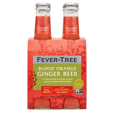 Blood Orange Ginger Beer 4 Pack Bottle - Fever Tree