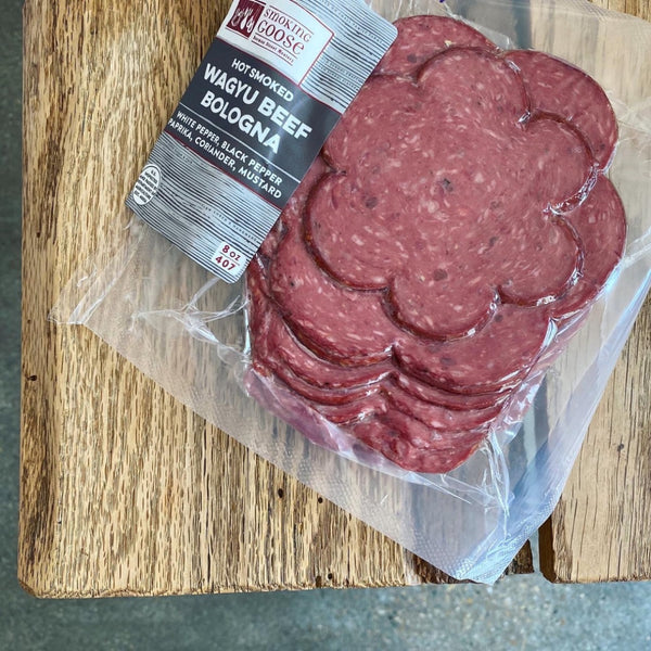 Hot Smoked Wagyu Beef Bologna - Smoking Goose Meatery