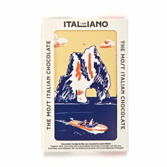 Organic Chocolate With Almond Praline (Capri) - I am Italiano