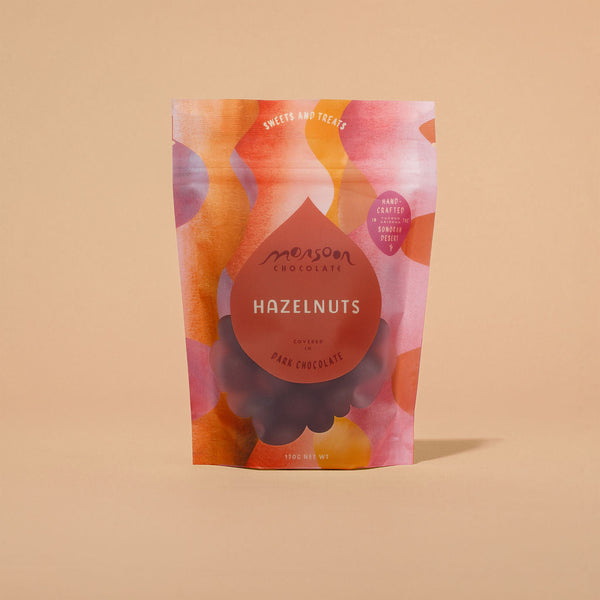 Monsoon Hazelnuts Covered in Dark Chocolate 170g - Monsoon Chocolate