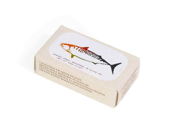 Spiced Small Mackerel in Olive Oil Tin Fish - Jose Gourmet