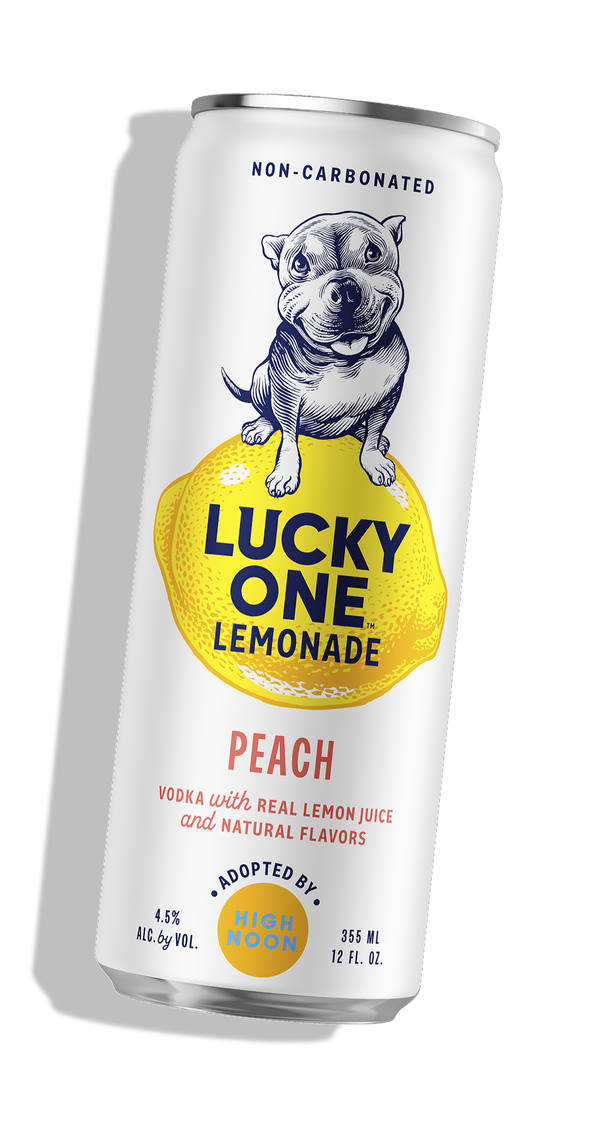 High Noon Lucky One Lemonade peach