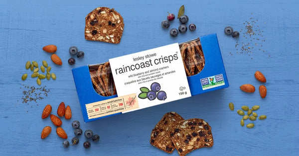 Wild Blueberry & Almond Crackers - Raincoast Crisps