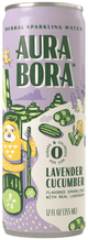 Lavender Cucumber Sparkling Water - Aura Bora