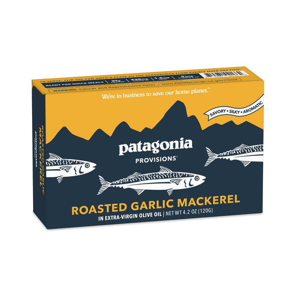 Roasted Garlic Mackerel Tin Fish - Patagonia Provisions