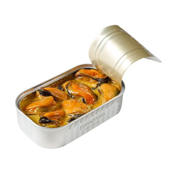 Smoked Mussels in Olive Oil & Broth Tin Fish - Patagonia Provisions