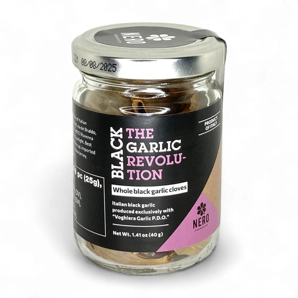 Italian Whole Black Voghiera PDO Garlic Cloves - Nero Fermento