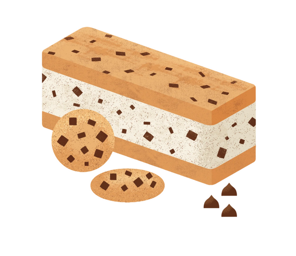 Cookie Monster Ice Cream Sandwich - Nightingale Ice Cream