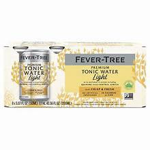 Fever Tree Light Indian Tonic Water 8 Pack cans (150ml)