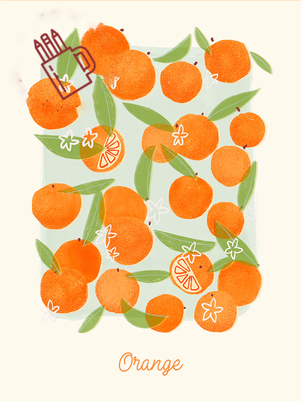 Light Orange Poster