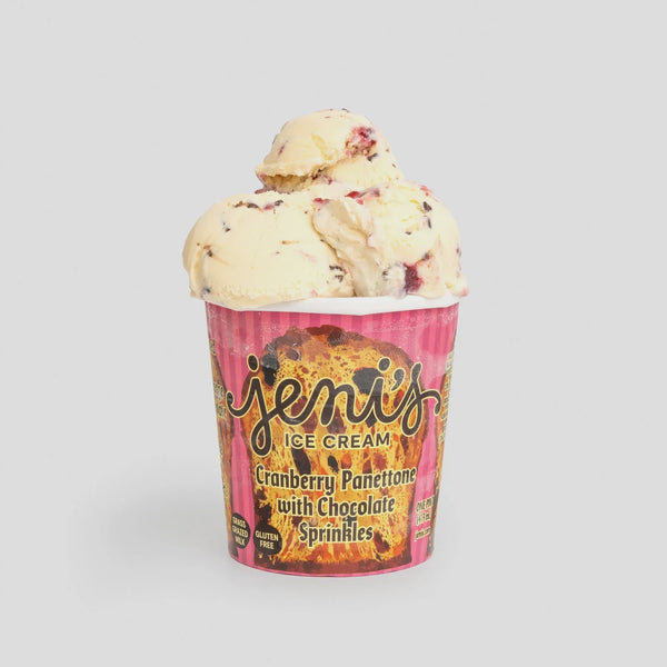 Cranberry Panettone w/ Chocolate Sprinkles - Jeni's Splendid Ice Cream