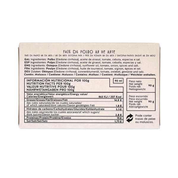 Octopus Pate Sunflower Tin Fish - Ar de Arte