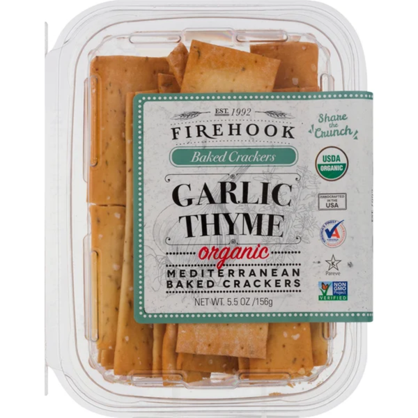 Firehook Garlic Thyme Cracker - 5.5oz