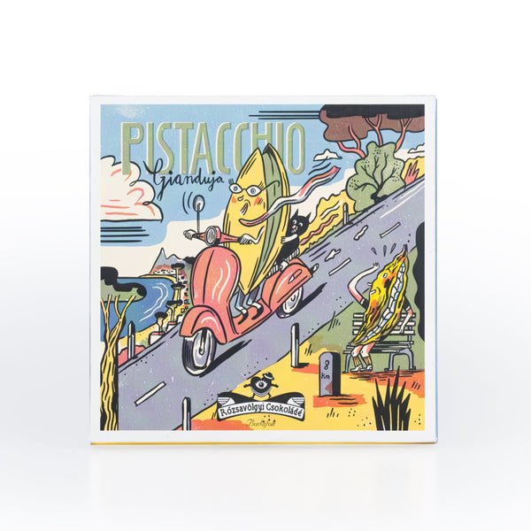 Gianduja Bar w/ Pistachio Paste, 60g - Rózsavölgyi Csokoládé Chocolate
