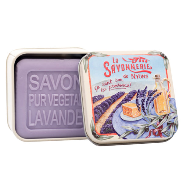 Lavender Fields Soap Tin - La Savonnerie de Nyons