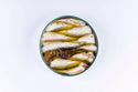 Small Sardines in Olive Oil with Padron Pepper (10-14 pieces). Tin. - La Curiosa Tin Fish