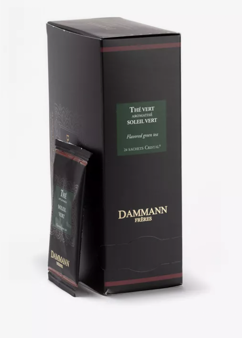 Soleil Vert, Box of 24 Enveloped Tea Bags - Dammann Freres