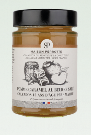 Jam, Apple Caramel Calvados, 7.4oz. - Maison Perrotte Collab with Fou de Pâtisserie