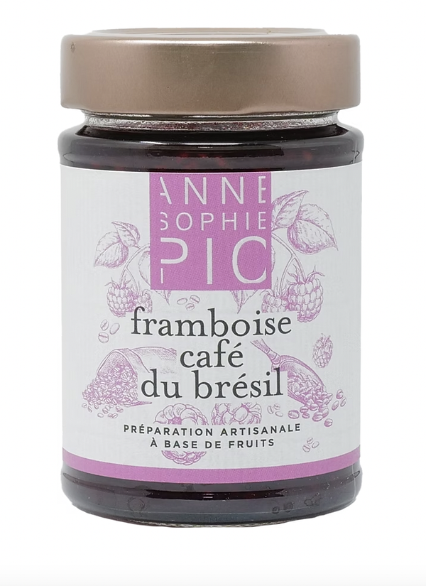 Jam, Raspberry Coffee, 7.4oz. by Anne Sophie Pic***  - Maison Perrotte