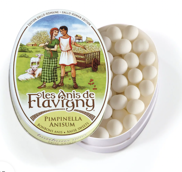 Anis de Flavigny Star Anis Pastilles Limited Edition Gallo-Roman Oval Tin