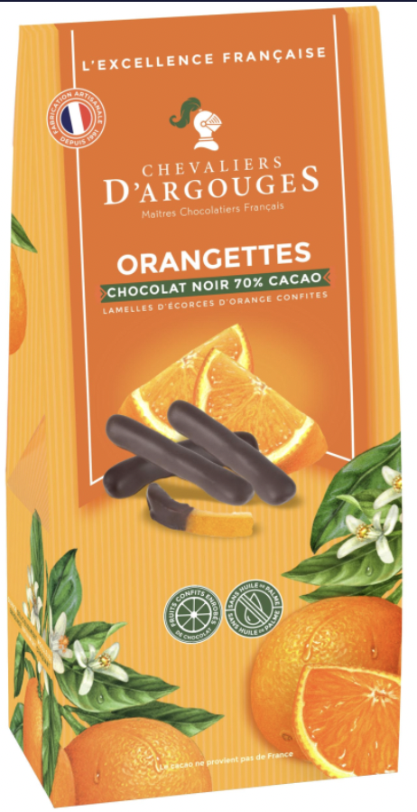 Candied Orange Peels with Dark Chocolate - Chevaliers d'Argouges