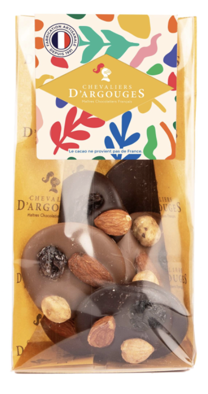 Milk & Dark Chocolate Mendiants  110g (3.9 oz) - Chevaliers d'Argouges