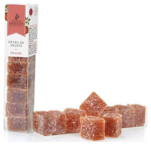 Strawberry pâte de fruit squares · 90g (3.2 oz) - Francois Doucet