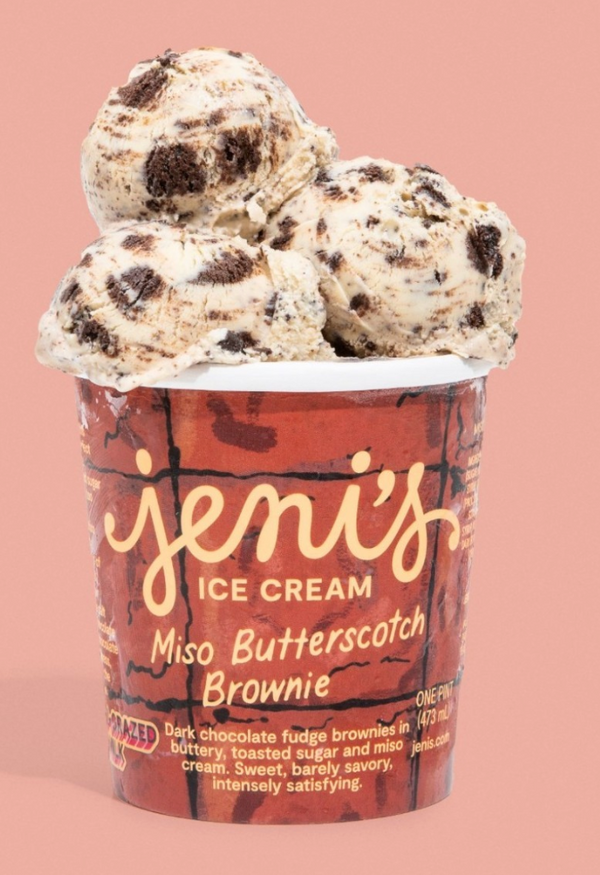 Miso Butterscotch Brownie - Jeni's Splendid Ice Cream