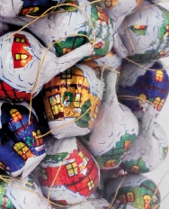 Maisonettes (little houses), hollow milk chocolate, tubo · 12g (0.4 oz)- Abtey