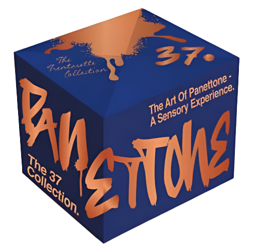 Classic Sicilian Panettone Cake in blue box - 37 GRAFFITI