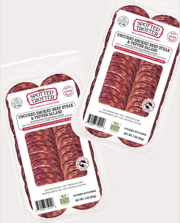 Smoked Beef Steak & Pepper Sliced Salami 3oz - The Spotted Trotter