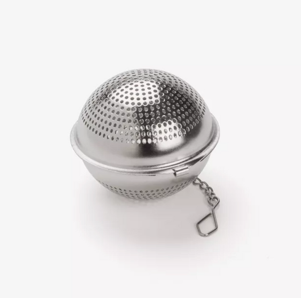Perforated Stainless Steel Tea Ball with Chain, Ø1.5