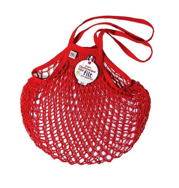 Net Bag, Long Handles, Red Love - FILT 1860