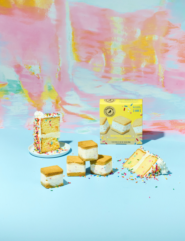 Birthday Cake Ice Cream CHOMPS 4 pack - Nightingale Ice Cream