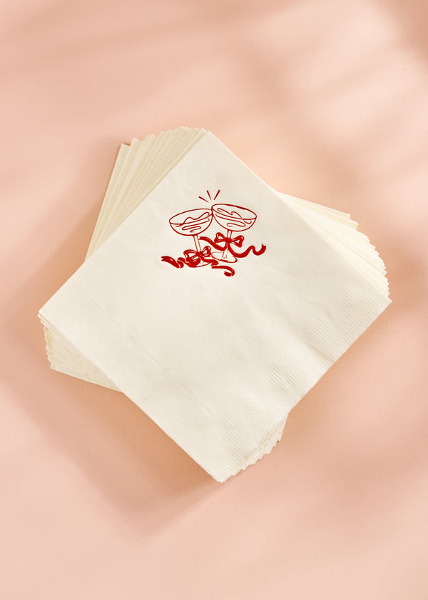 Cheers Cocktail Paper Beverage Napkin - One & Only Paper